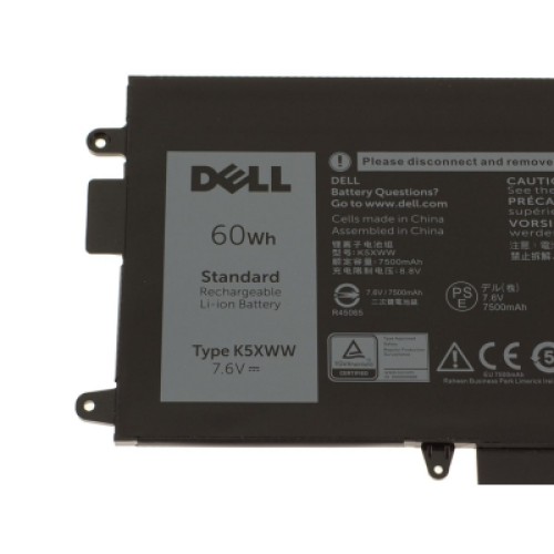 Аккумулятор для ноутбука Dell Latitude 7390 K5XWW, 7500mAh (60Wh), 4cell, 7.6V, Li-ion (A47682)
