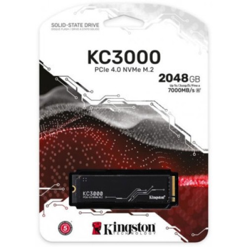 Накопитель SSD M.2 2280 2TB Kingston (SKC3000D/2048G)