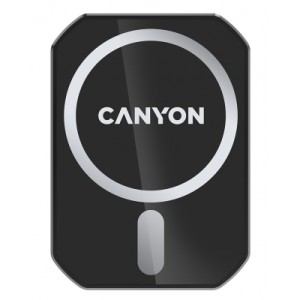 Універсальний автотримач Canyon Magnetic car holder and wireless charger, C-15-01, 15W (CNE-CCA15B01)