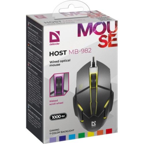 Мышка Defender Host MB-982 USB Black (52982)