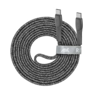 Дата кабель USB-C to USB-C 1.2m USB 2.0 3А 60W grey RivaCase (PS6105 GR12)