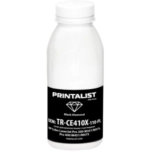 Тонер HP CLJ Pro 300 M351/M375, Pro 400 M451/M475, 110г Black Printalist (TR-CE410X-110-PL)