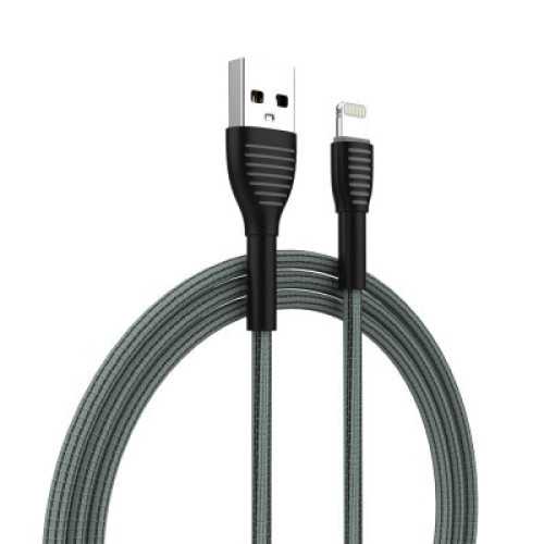 Дата кабель USB 2.0 AM to Lightning 1.0m ColorWay (CW-CBUL041-GR)