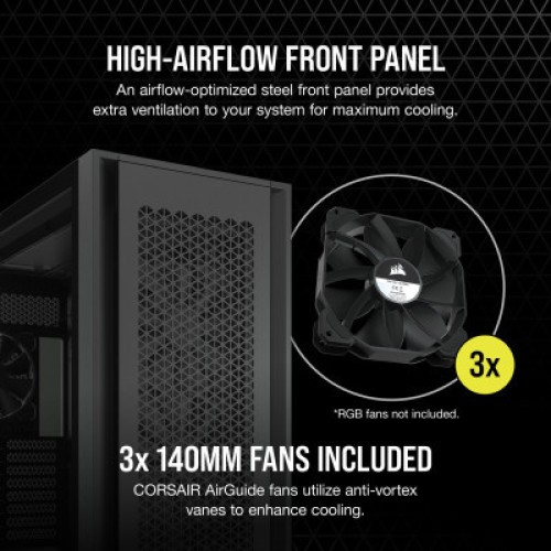 Корпус Corsair 7000D AIRFLOW Black (CC-9011218-WW) Корпус Corsair 7000D AIRFLOW Black (CC-9011218-WW)