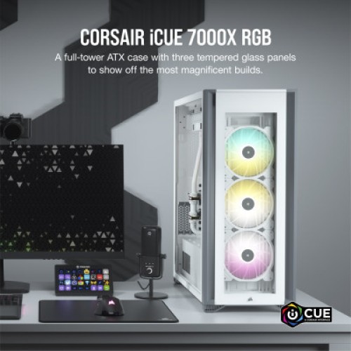 Корпус Corsair iCUE 7000X RGB Tempered Glass White (CC-9011227-WW) Корпус Corsair iCUE 7000X RGB Tempered Glass White (CC-9011227-WW)