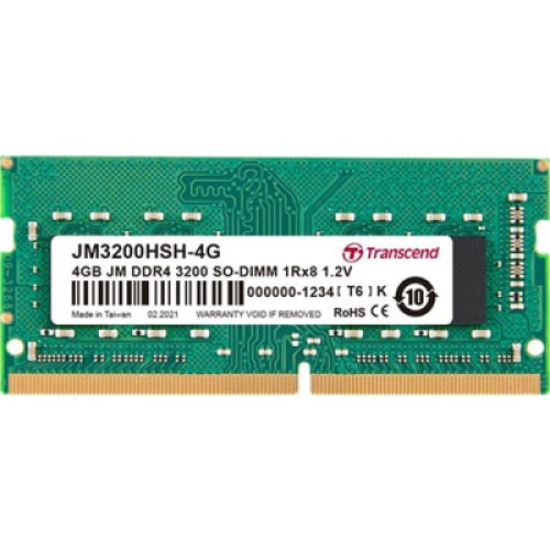 Модуль памяти для ноутбука SoDIMM DDR4 4GB 3200 MHz Transcend (JM3200HSH-4G)