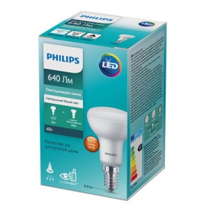 Лампочка Philips LED spot 6W 640lm E14 R50 840 (929002965687)
