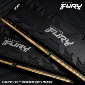 Модуль памяти для компьютера DDR4 8GB 3200 MHz RenegadeBlack Kingston Fury (ex.HyperX) (KF432C16RB/8)
