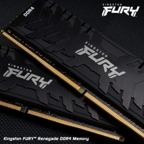 Модуль памяти для компьютера DDR4 8GB 3200 MHz RenegadeBlack Kingston Fury (ex.HyperX) (KF432C16RB/8)