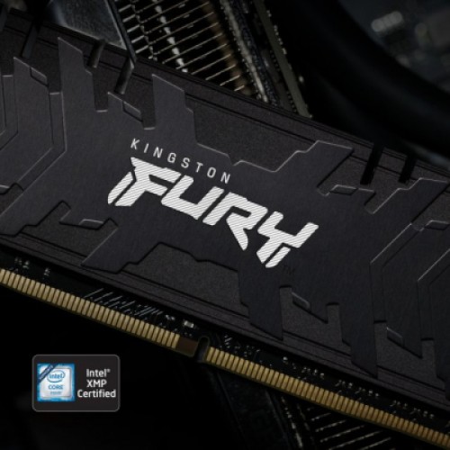 Модуль памяти для компьютера DDR4 16GB (2x8GB) 3200 MHz Renegade Black Kingston Fury (ex.HyperX) (KF432C16RBK2/16)