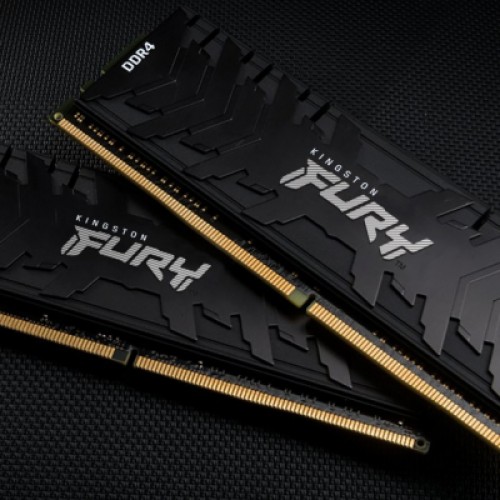Модуль памяти для компьютера DDR4 16GB (2x8GB) 3200 MHz Renegade Black Kingston Fury (ex.HyperX) (KF432C16RBK2/16)