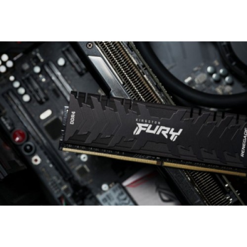 Модуль памяти для компьютера DDR4 16GB (2x8GB) 3200 MHz Renegade Black Kingston Fury (ex.HyperX) (KF432C16RBK2/16)