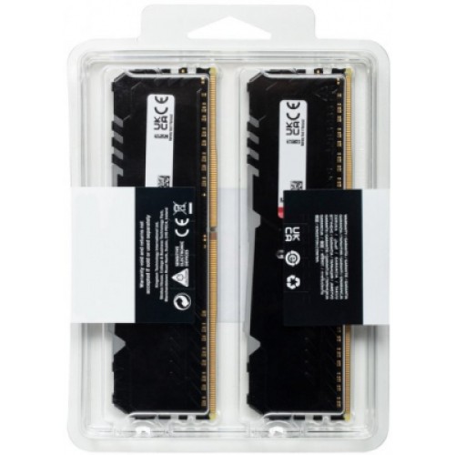 Модуль памяти для компьютера DDR4 32GB (2x16GB) 3200 MHz Beast RGB Kingston Fury (ex.HyperX) (KF432C16BBAK2/32)