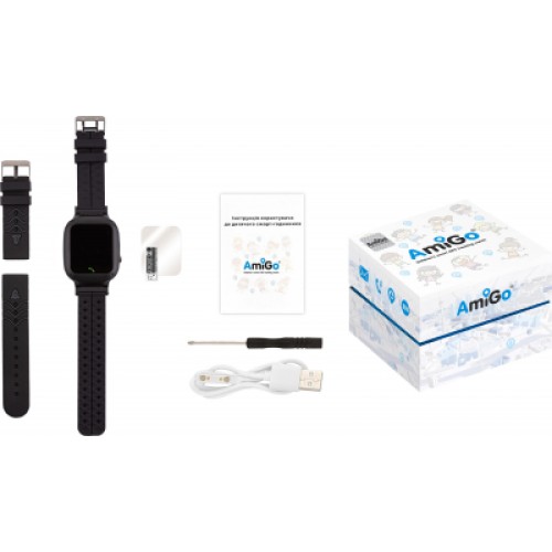 Смарт-часы Amigo GO004 Splashproof Camera+LED Black (882418)
