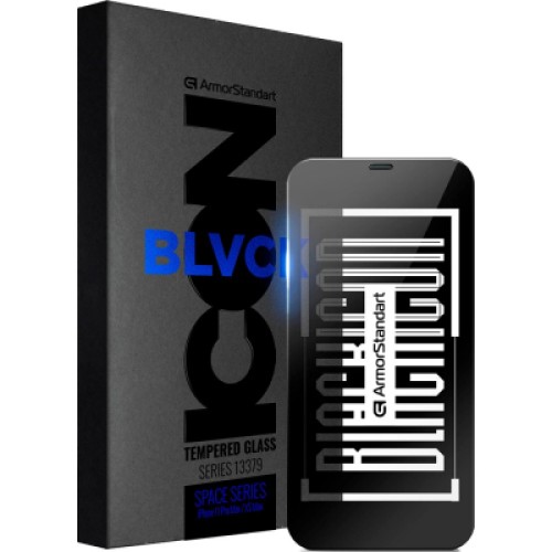 Стекло защитное Armorstandart Space Black Icon для Apple iPhone 13 / 13 Pro (ARM60013)