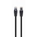 Патч-корд 3м UTP cat 6 CCA black Cablexpert (PP6U-3M/BK)