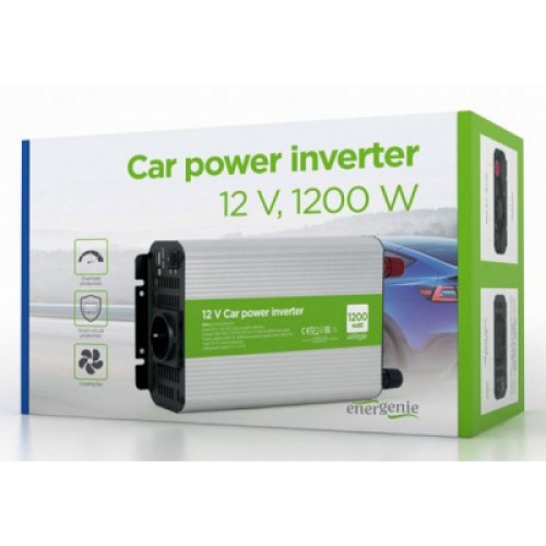 Автомобильный инвертор EnerGenie 12V/220V 1200 Вт (EG-PWC1200-01)