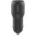 Зарядное устройство Belkin Car Charger (24W) Dual USB-A, USB-A - USB-C, 1m, black (CCE001BT1MBK)