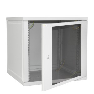 Шафа настінна Ipcom 12U 19" 600x600 (СН-12U-060х060-ДС-7035)