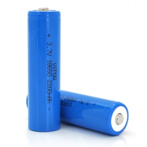 Аккумулятор 18650 2200mAh, TipTop, 3.7V, Blue Vipow (ICR18650-2200mAhTT)