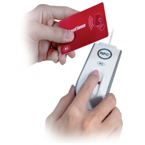 Считыватель бесконтактных карт Mifаre AET62 NFC с биометрией (08-017)