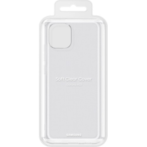 Чехол для мобильного телефона Samsung A03 Soft Clear Cover Transparent (EF-QA035TTEGRU)