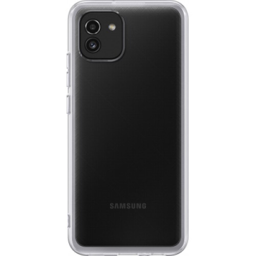 Чехол для мобильного телефона Samsung A03 Soft Clear Cover Transparent (EF-QA035TTEGRU)