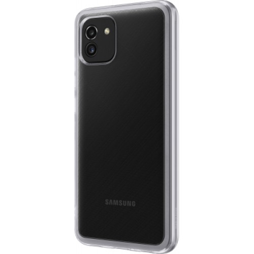 Чехол для мобильного телефона Samsung A03 Soft Clear Cover Transparent (EF-QA035TTEGRU)