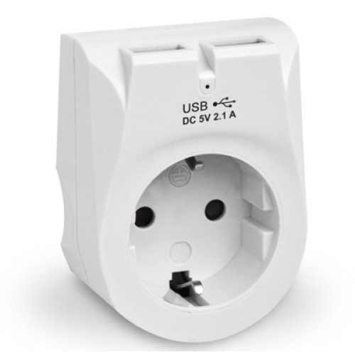 Зарядное устройство REAL-EL 2*USB 10W (CS-25)