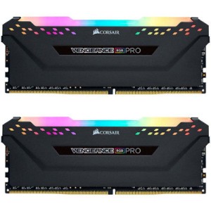 Модуль памяти для компьютера DDR4 16GB (2x8GB) 4000 MHz Vengeance RGB PRO Black Corsair (CMW16GX4M2K4000C19)
