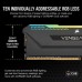 Модуль памяти для компьютера DDR4 32GB (2x16GB) 3200 MHz Vengeance RGB PRO SL Black Corsair (CMH32GX4M2E3200C16)