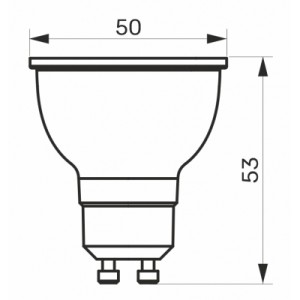 Лампочка TITANUM LED MR16 6W GU10 4100K (TLMR1606104)