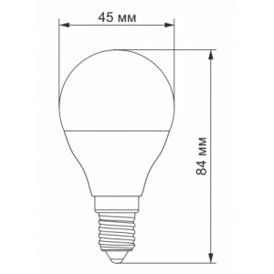 Лампочка TITANUM LED G45e 7W E14 4100K (VL-G45e-07144)