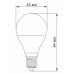 Лампочка TITANUM LED G45e 7W E14 4100K (VL-G45e-07144)