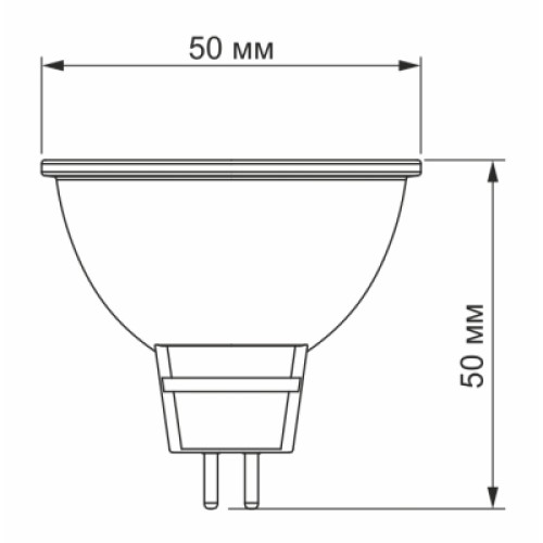 Лампочка TITANUM LED MR16e 6W GU5.3 4100K (VL-MR16e-06534)