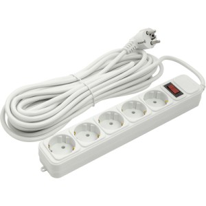 Сетевой фильтр питания PowerPlant 10 м, 5 розеток (JY-1056/10) (PPSA10M100S5)