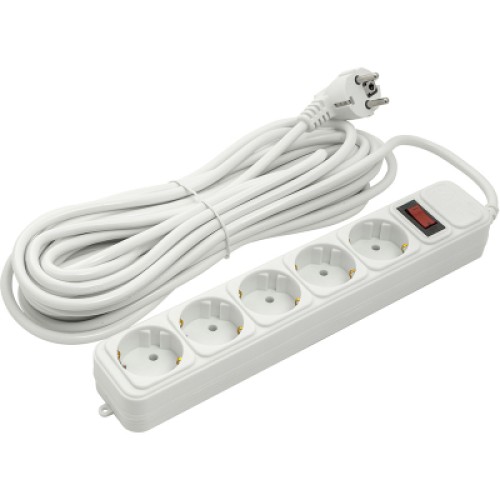 Сетевой фильтр питания PowerPlant 10 м, 5 розеток (JY-1056/10) (PPSA10M100S5)