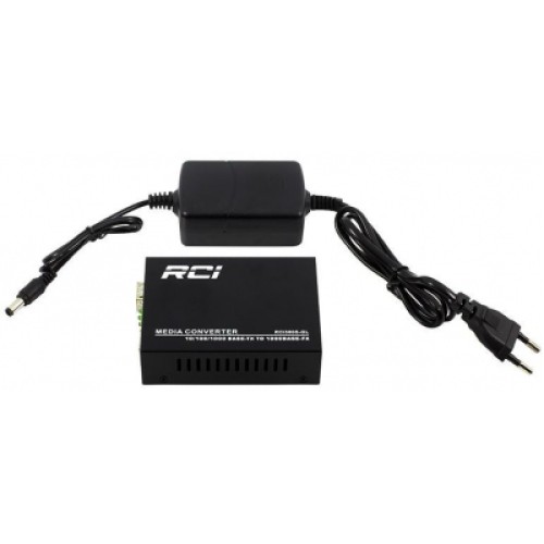 Медиаконвертер RCI 1G, SFP slot, RJ45, standart size metal case (RCI300S-GL)