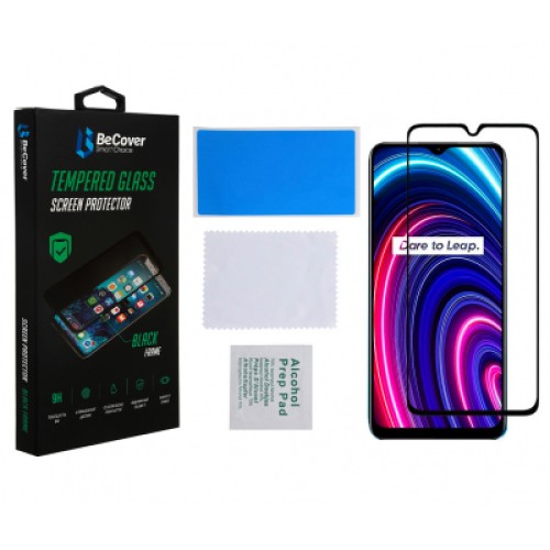 Стекло защитное BeCover Realme C25Y Black (707139)