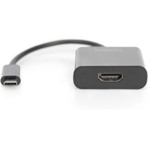 Переходник USB-C to HDMI UHD 4K, M/F, 0.15 m Digitus (DA-70852)