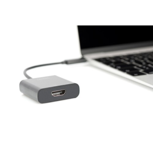 Переходник USB-C to HDMI UHD 4K, M/F, 0.15 m Digitus (DA-70852)