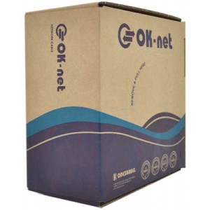 Кабель мережевий OK-Net UTP cat.5e 305м зовнішній (U/UTP-cat.5Е) (КПП-ВП (250) 4*2*0,57)