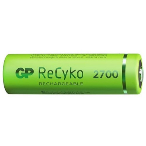 Аккумулятор Gp AA R6 ReCyko battery 2600mAh AA (2700Series, 2 battery pack) (270ААHCE-EB2(Recyko) / 4891199186370)