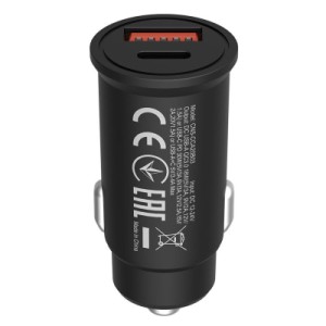 Зарядное устройство Canyon PD 30W/QC3.0 18W Pocket size car charger (CNS-CCA20B03)