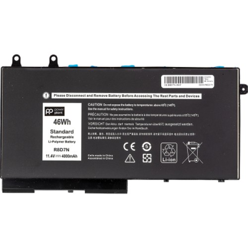 Аккумулятор для ноутбука PowerPlant Dell Latitude 5400 E5400 Series (R8D7N) 11.4V 4000mAh (NB441617)