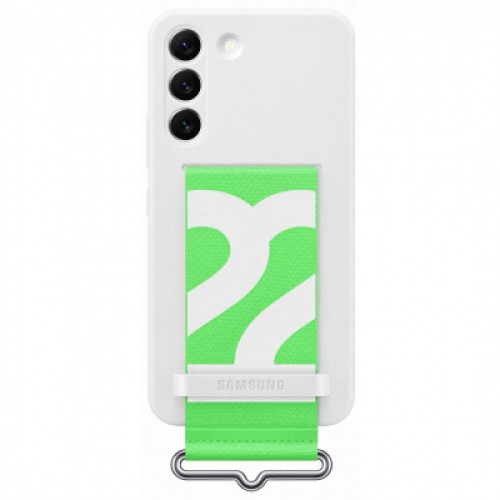 Чехол для мобильного телефона Samsung Silicone with Strap Cover Galaxy S22 White (EF-GS901TWEGRU)