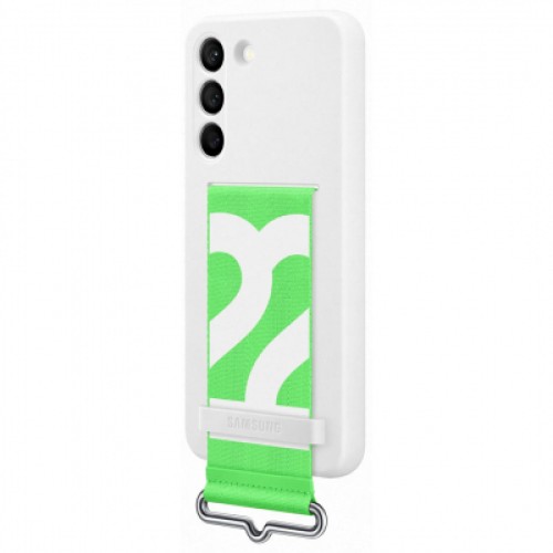 Чехол для мобильного телефона Samsung Silicone with Strap Cover Galaxy S22 Plus White (EF-GS906TWEGRU)