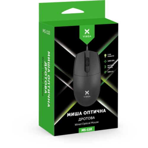 Мышка Vinga MS-110 Black