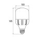 Лампочка EUROELECTRIC Plastic 30W E27 4000K 220V (LED-HP-30274(P))