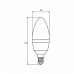Лампочка EUROELECTRIC LED CL 6W E14 4000K 220V (LED-CL-06144(EE))